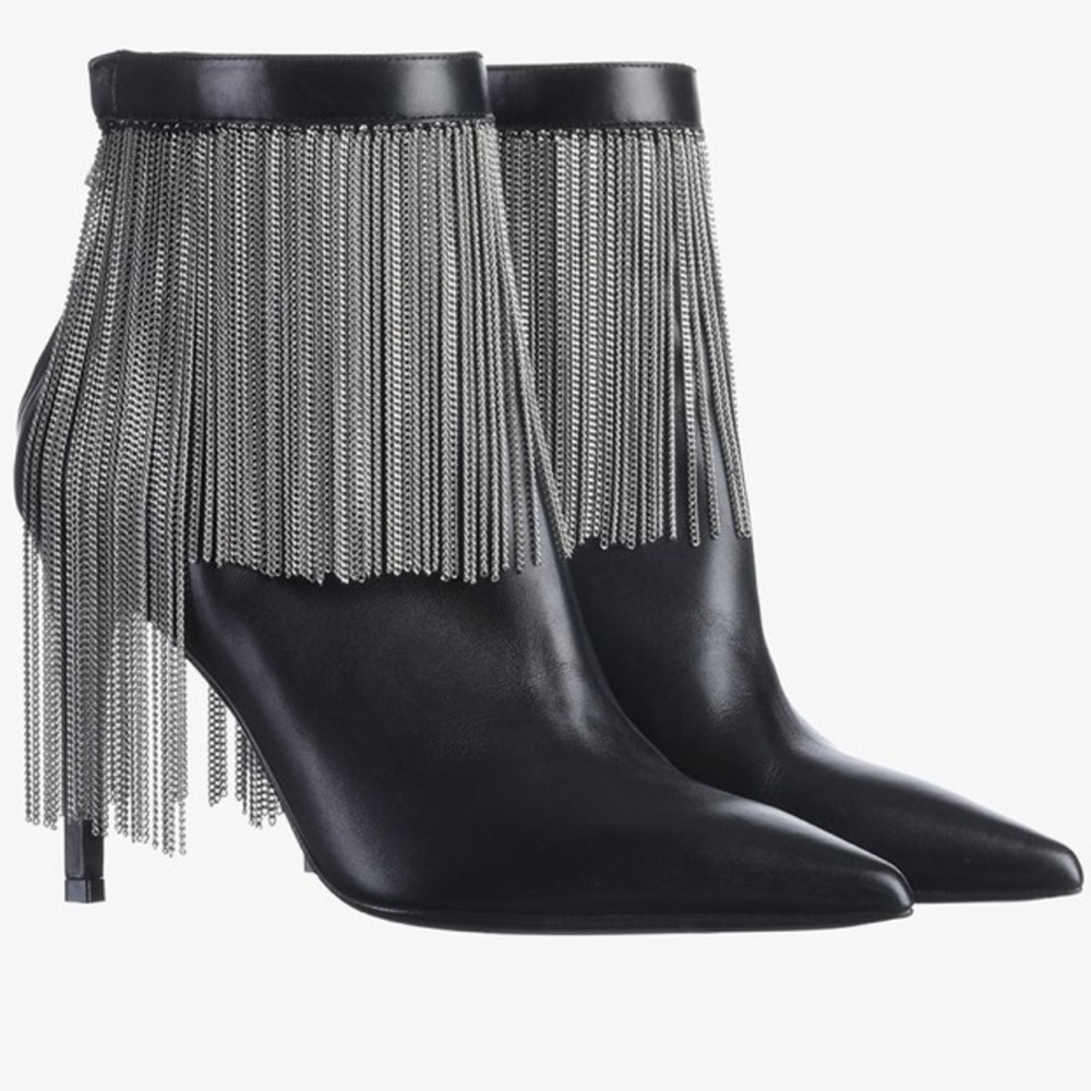 SOLD! Authentic Balmain Leather Booties